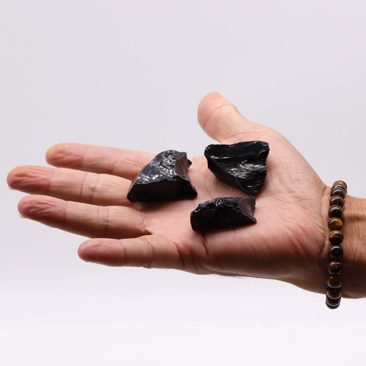 Ruwe zwarte obsidiaan – 500 g