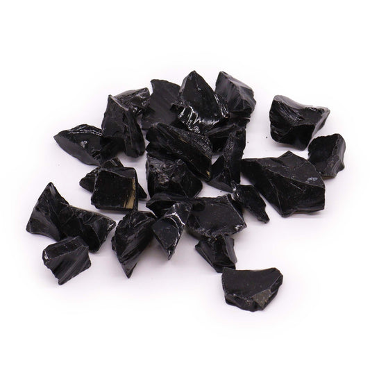 Ruwe zwarte obsidiaan – 500 g
